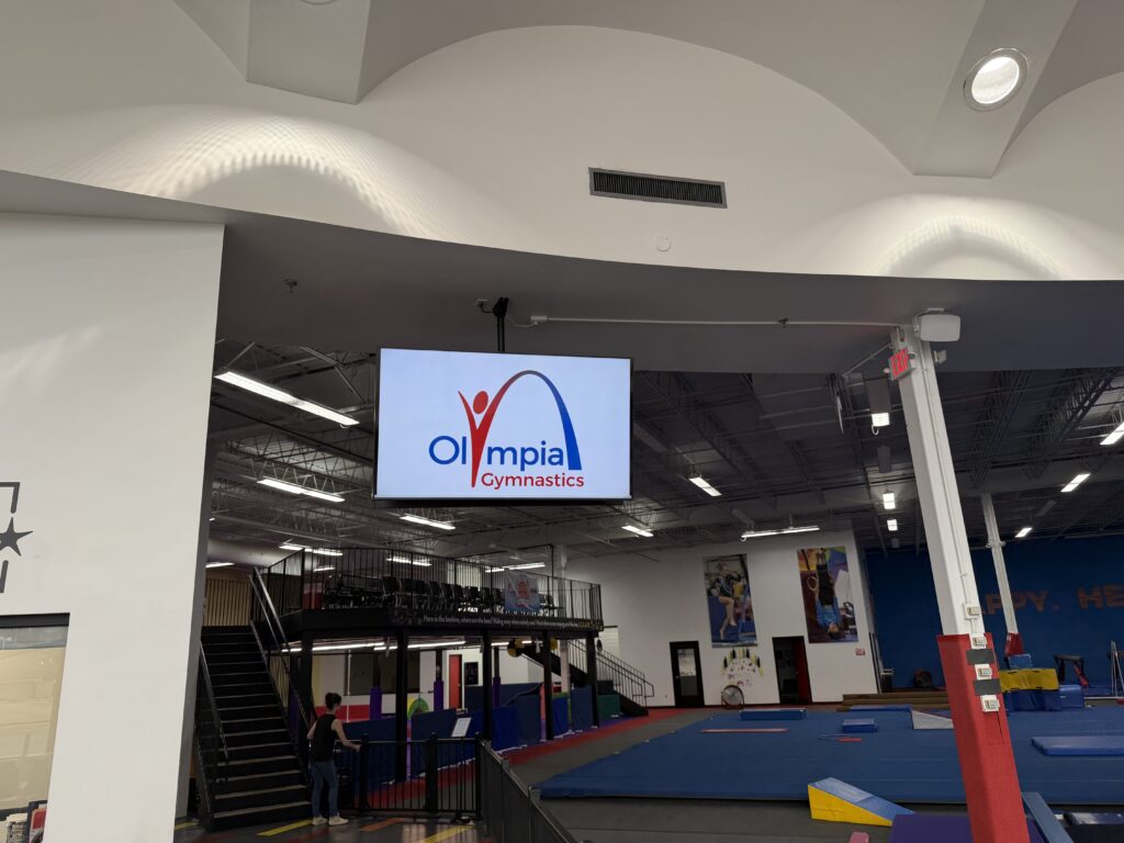 Comprehensive camera and display system for Olympia Gymnastics.